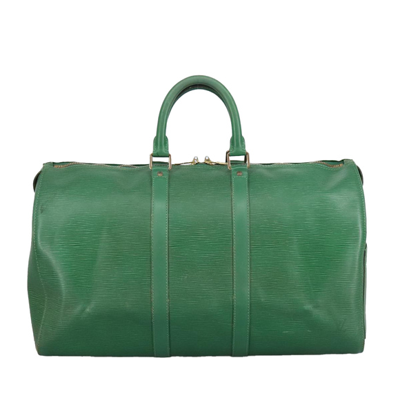 LOUIS VUITTON Epi Keepall 45 Boston Bag Green M42974 LV Auth 96866 - Picture 13 of 16